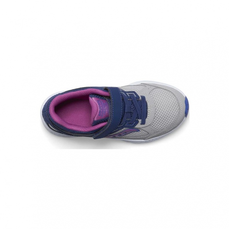 Saucony Cohesion 14 A/C Big Kids'' Sneakers Navy / Grey | IRELAND IENC