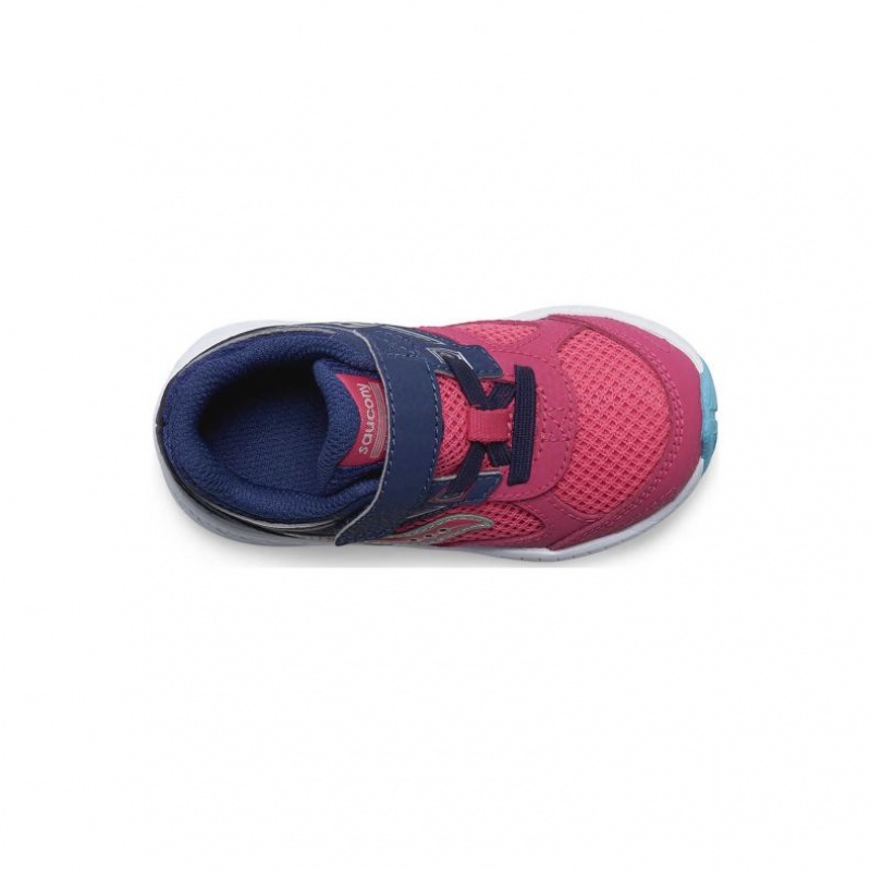 Saucony Cohesion 14 A/C Jr. Little Kids'' Sneakers Pink / Navy | IRELAND EJRN