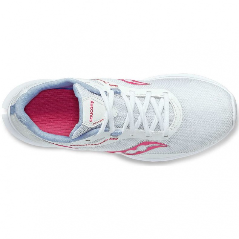 Saucony Convergence Women's Running Shoes White / Pink | IRELAND WJIR