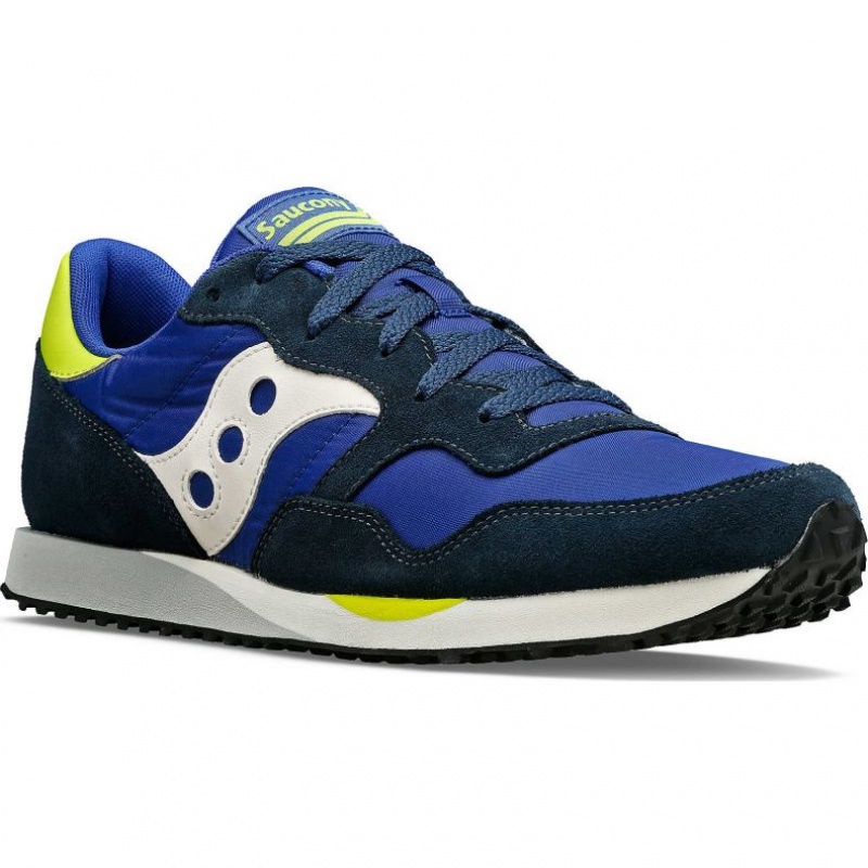 Saucony DXN Men's Sneakers Blue / White / Light Green | IRELAND ULRD