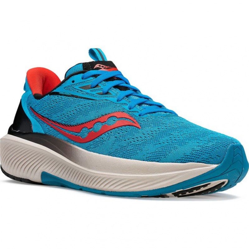 Saucony Echelon 9 Men's Running Shoes Turquoise | IRELAND RLQU