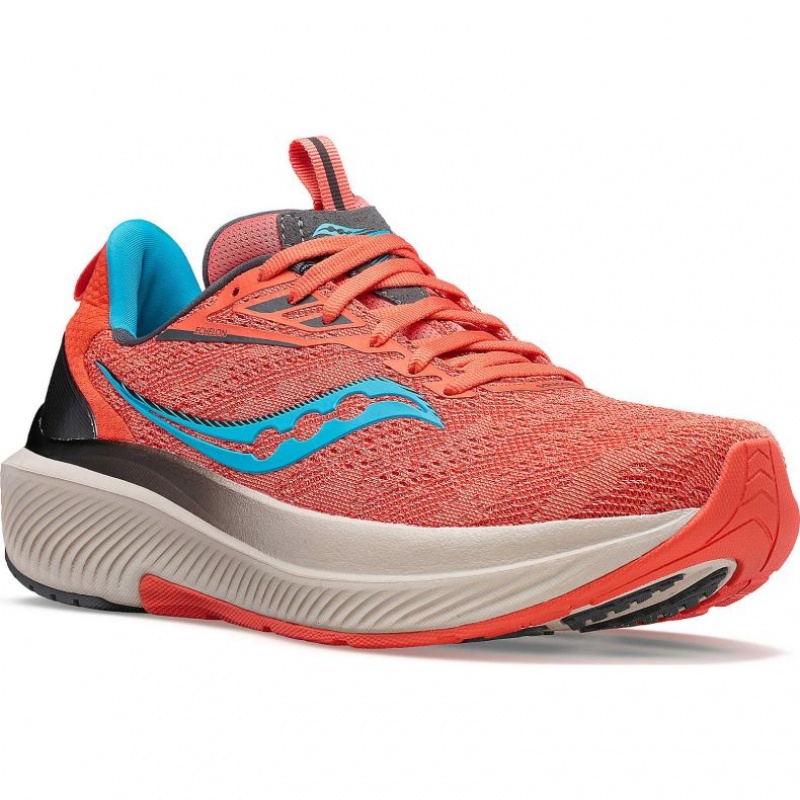 Saucony Echelon 9 Women's Running Shoes Coral | IRELAND XSCU