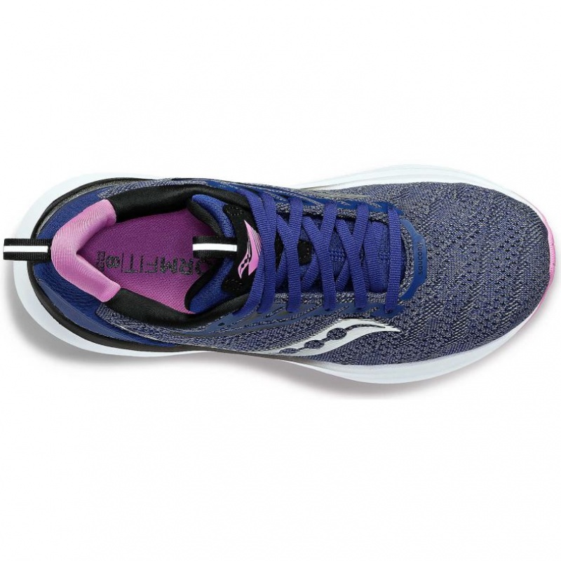 Saucony Echelon 9 Women's Wide Running Shoes Indigo | IRELAND MRJK