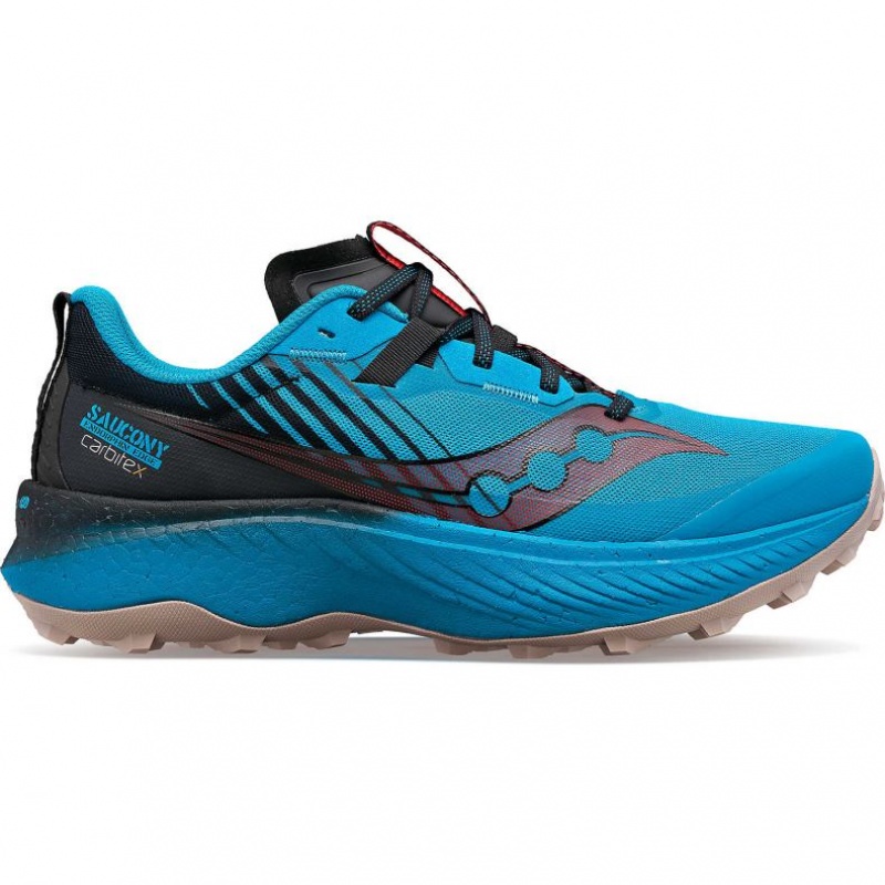 Saucony Endorphin Edge Men\'s Trail Running Shoes Blue | IRELAND FECT