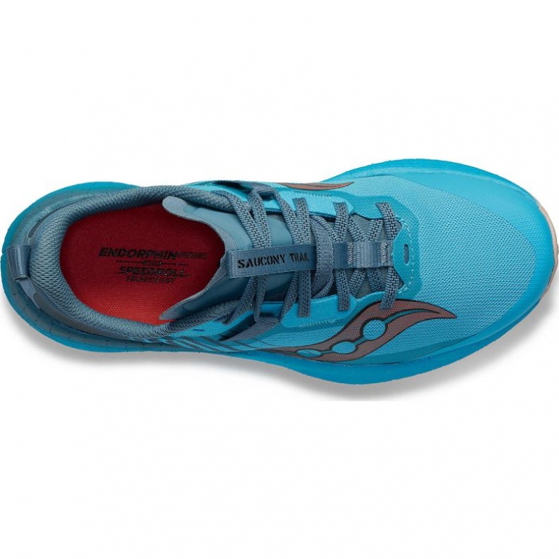 Saucony Endorphin Edge Women's Trail Running Shoes Blue | IRELAND LEKF