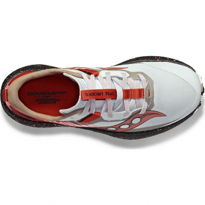 Saucony Endorphin Edge Women's Trail Running Shoes White / Red | IRELAND LOZM