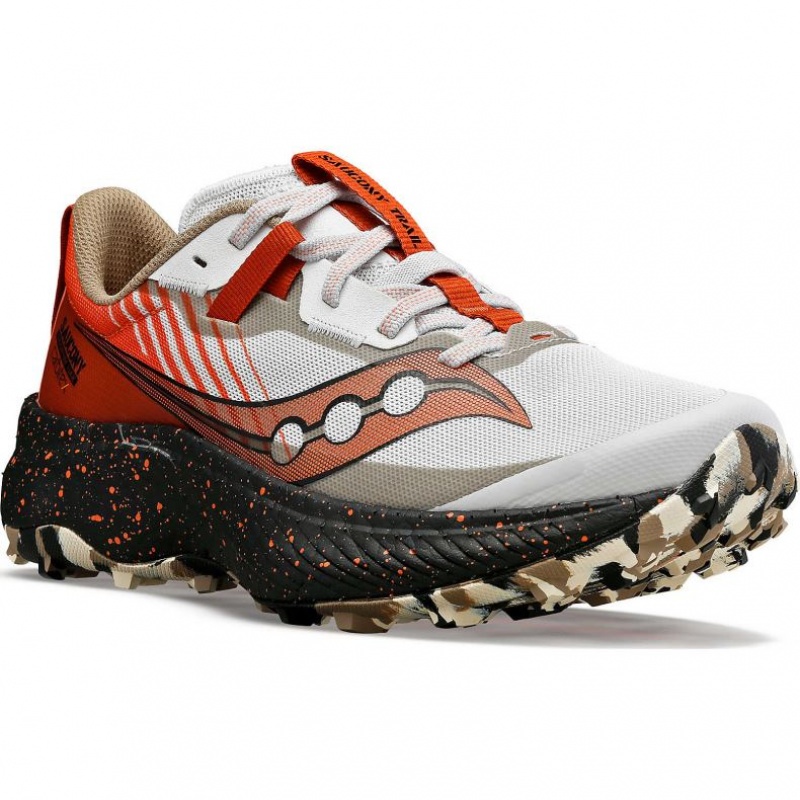 Saucony Endorphin Edge Women's Trail Running Shoes White / Red | IRELAND LOZM