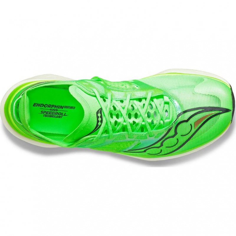 Saucony Endorphin Elite Men's Running Shoes Green | IRELAND BQCM