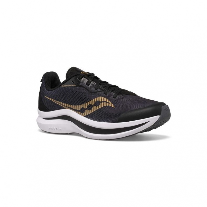 Saucony Endorphin KDZ Big Kids'' Sneakers Black / Gold | IRELAND HBYR