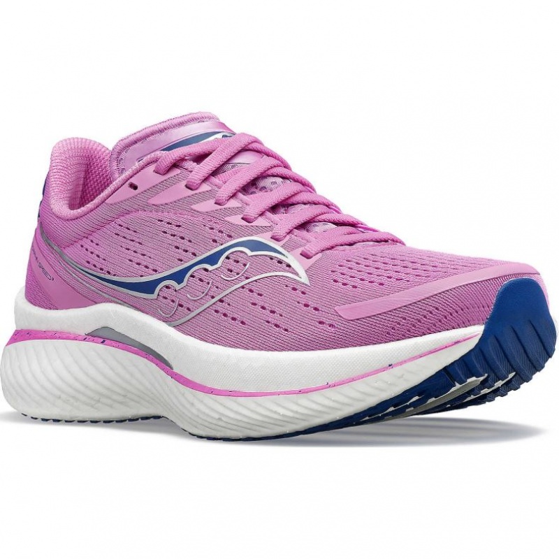 Saucony Endorphin Speed 3 Women's Running Shoes Purple | IRELAND IGUY