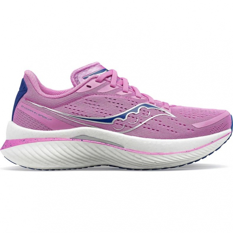 Saucony Endorphin Speed 3 Women\'s Running Shoes Purple | IRELAND IGUY