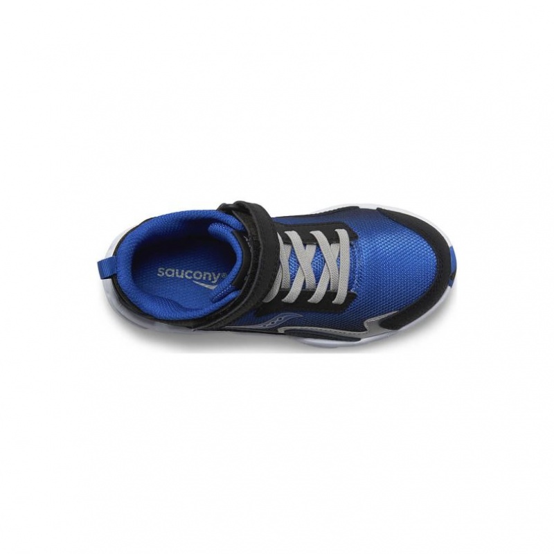 Saucony Flash Mid A/C Big Kids'' Sneakers Black / Blue | IRELAND GETQ