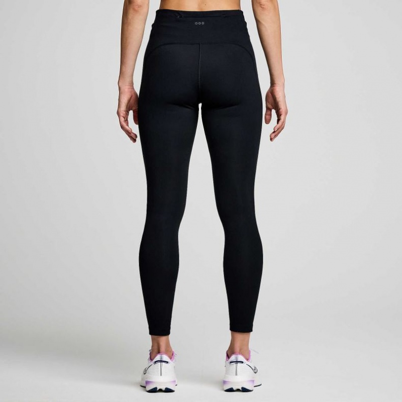 Saucony Fortify 7/8 Women's Tight Black | IRELAND YZCV