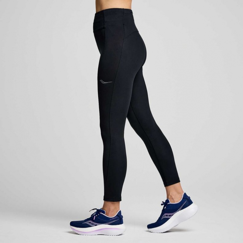 Saucony Fortify Crop Women's Tight Black | IRELAND KOMA