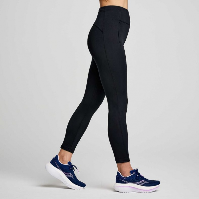 Saucony Fortify Crop Women's Tight Black | IRELAND KOMA