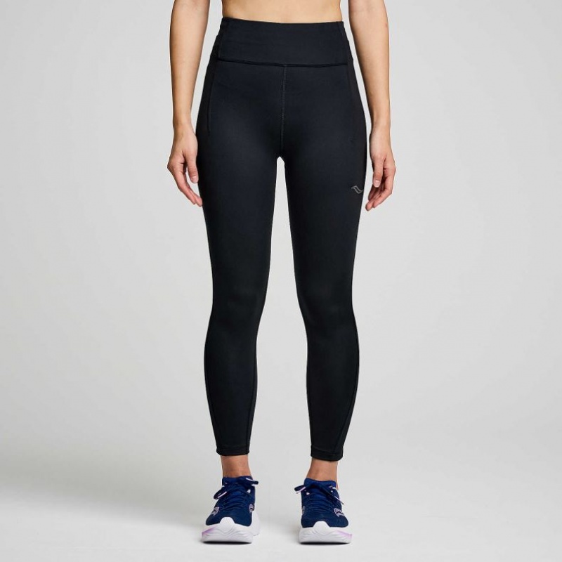 Saucony Fortify Crop Women\'s Tight Black | IRELAND KOMA