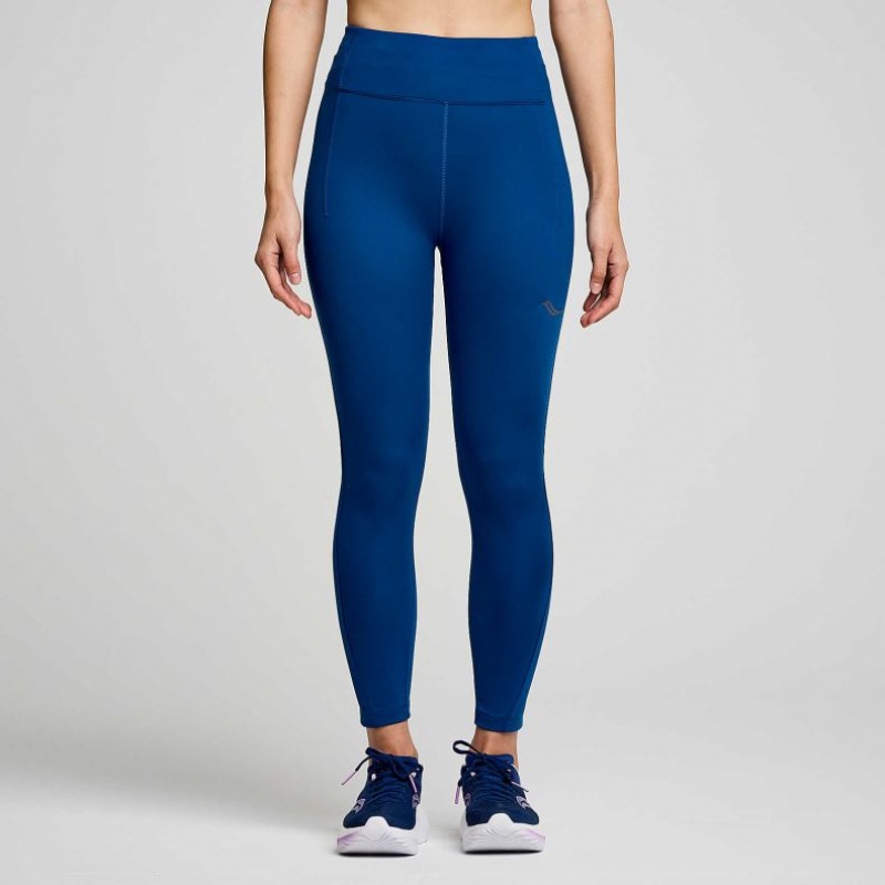 Saucony Fortify Crop Women\'s Tight Indigo | IRELAND YZPO