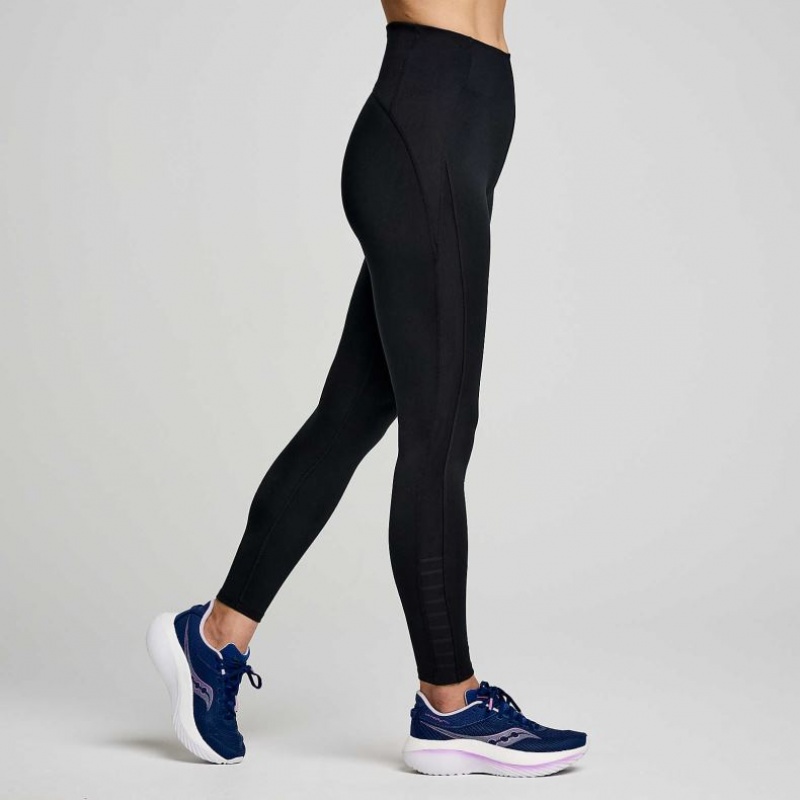 Saucony Fortify Viz Women's Tight Black | IRELAND REUZ