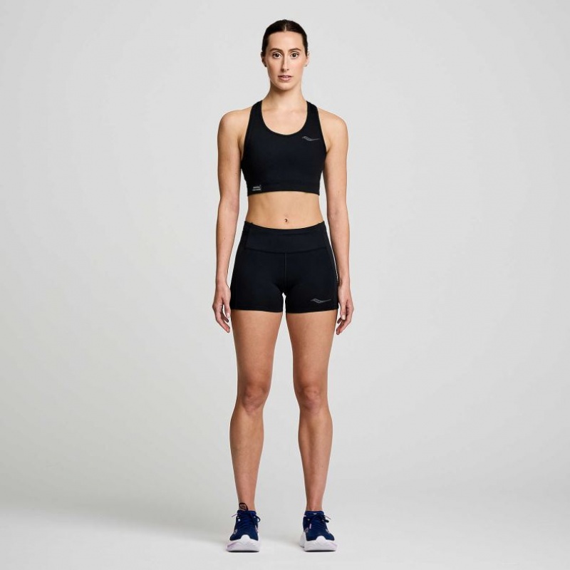 Saucony Fortify Women's Bra Black | IRELAND IJZA