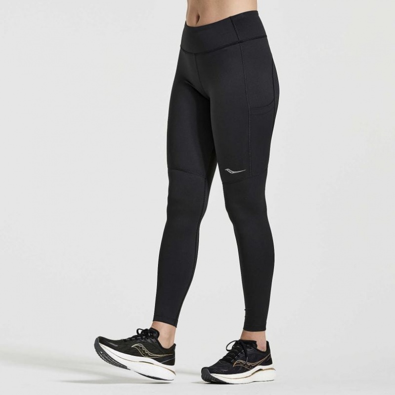 Saucony Fortify Women\'s Tight Black | IRELAND MVZK