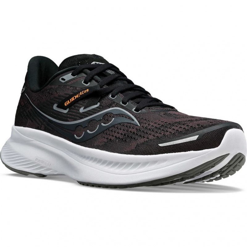 Saucony Guide 16 Men's Running Shoes Black | IRELAND RLXD