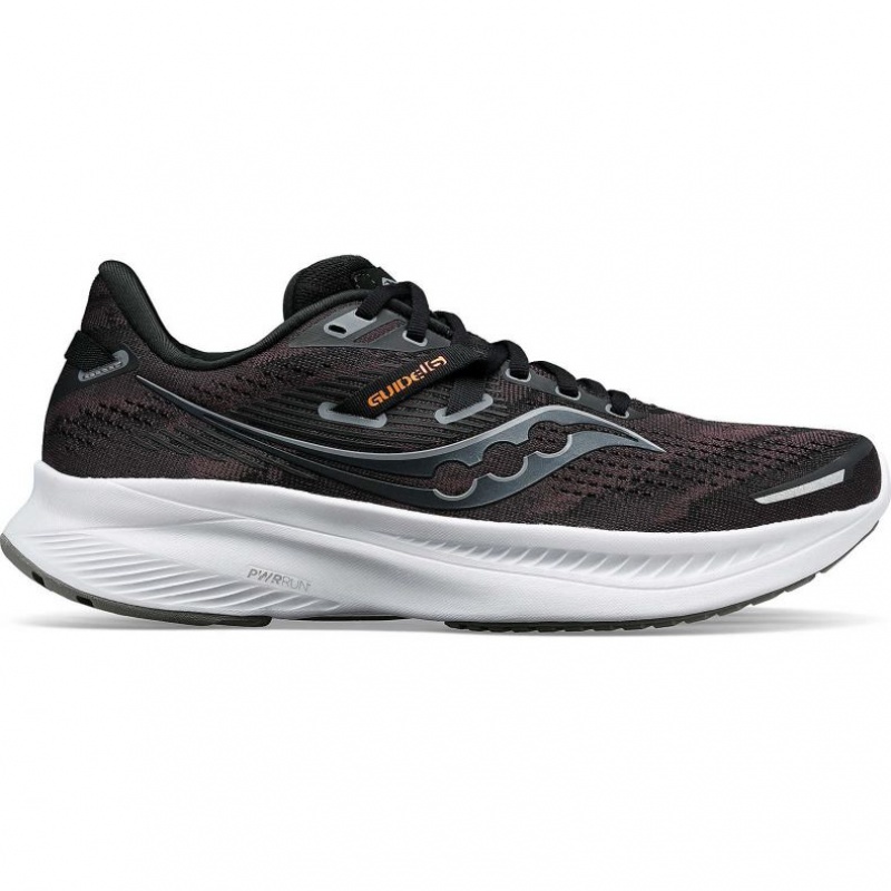 Saucony Guide 16 Men\'s Running Shoes Black | IRELAND RLXD