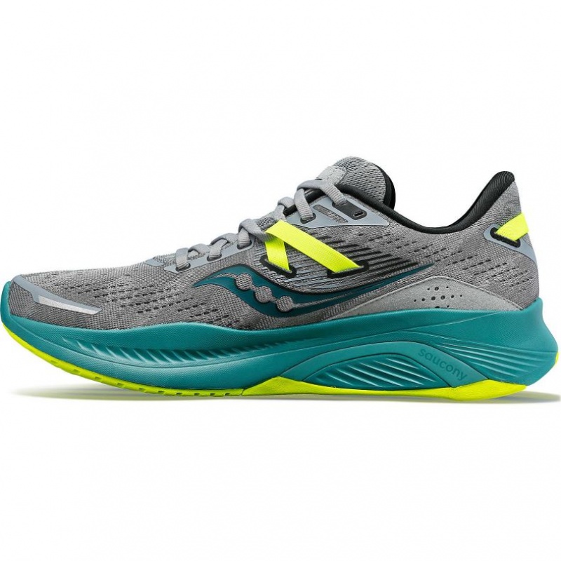 Saucony Guide 16 Men's Running Shoes Grey / Turquoise | IRELAND TASX