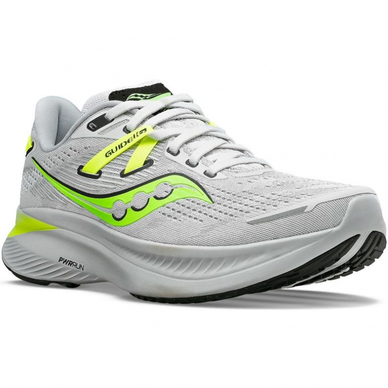 Saucony Guide 16 Men's Running Shoes White | IRELAND BYIZ