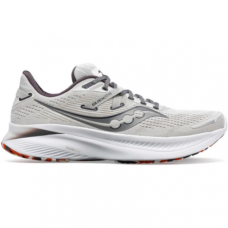 Saucony Guide 16 Men\'s Running Shoes White | IRELAND PFSI