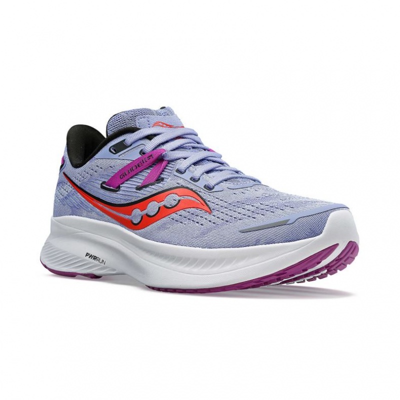 Saucony Guide 16 Women's Running Shoes Purple | IRELAND NXLK