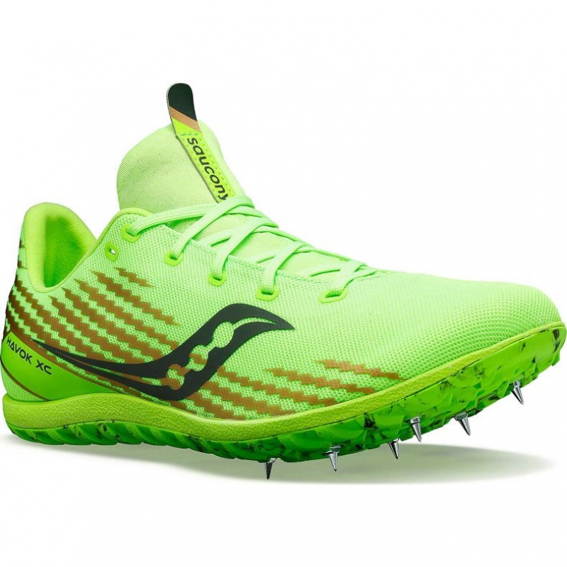 Saucony Havok XC 3 Men's Spikes Green | IRELAND NOWH