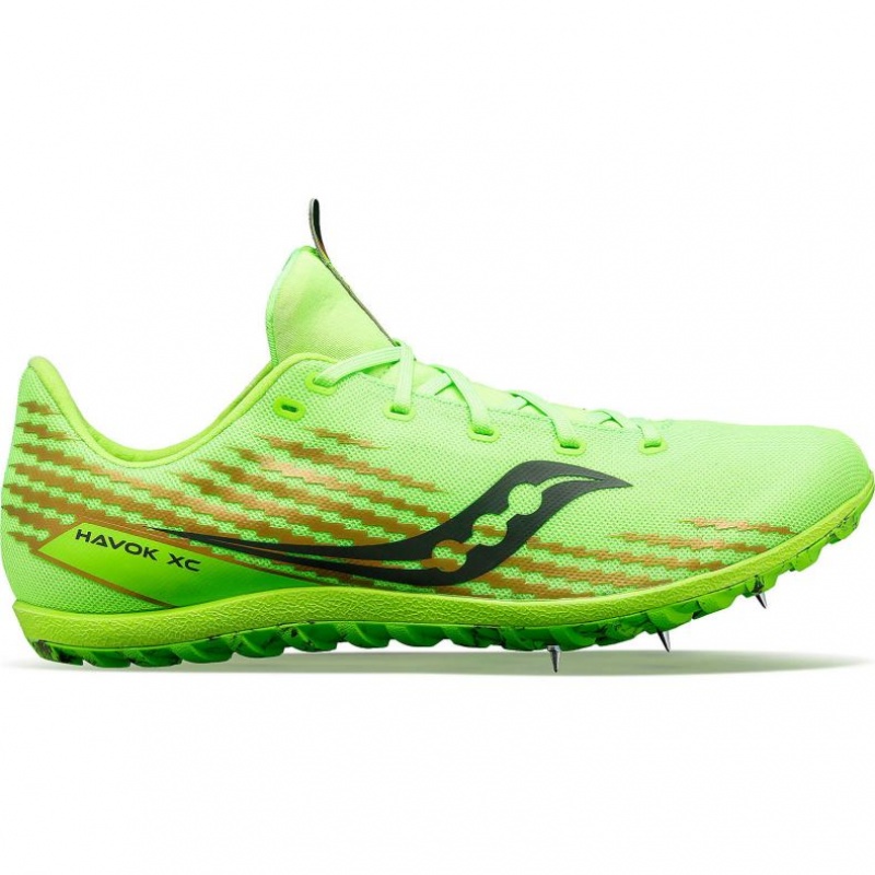 Saucony Havok XC 3 Men\'s Spikes Green | IRELAND NOWH