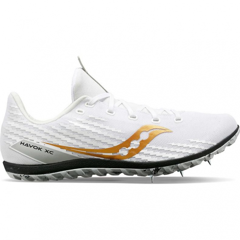 Saucony Havok XC 3 Men\'s Spikes White | IRELAND DEQJ