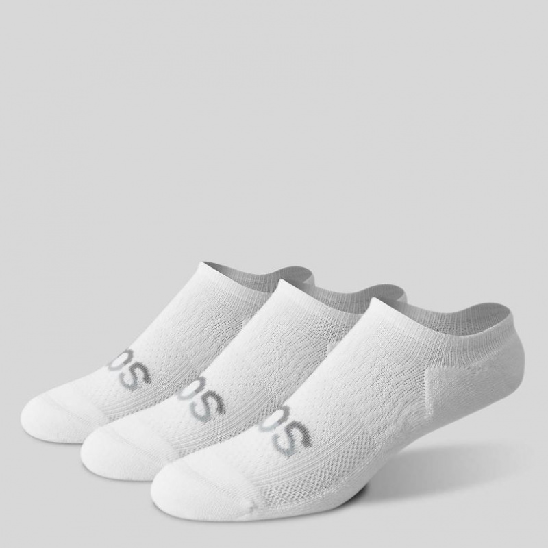 Saucony Inferno Cushion Sneaker 3-Pack Men's Socks White | IRELAND WJQD