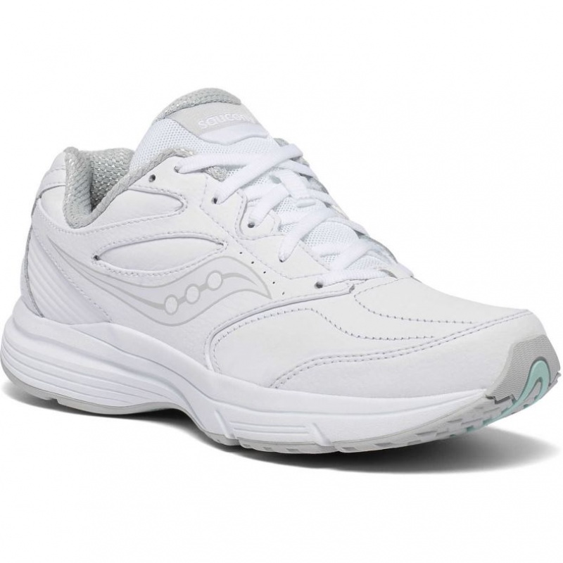 Saucony Integrity Walker 3 Extra Women's Wide Running Shoes White | IRELAND EBKL