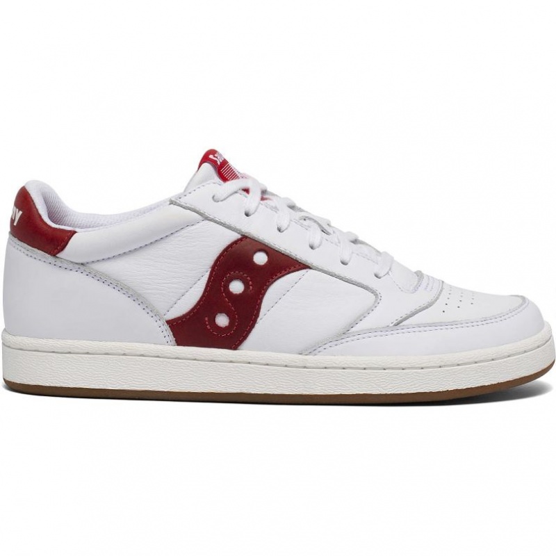 Saucony Jazz Court Men\'s Sneakers White / Red | IRELAND TXYG