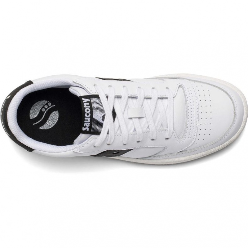 Saucony Jazz Court Men's Sneakers White / Black | IRELAND IYUF