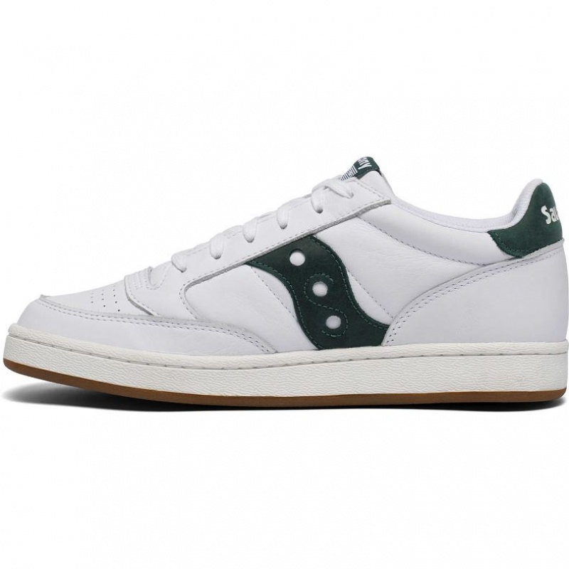 Saucony Jazz Court Men's Sneakers White / Green | IRELAND NXOM