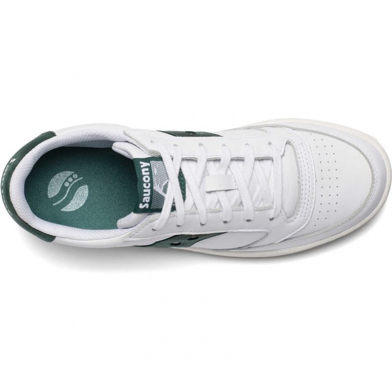 Saucony Jazz Court Men's Sneakers White / Green | IRELAND NXOM