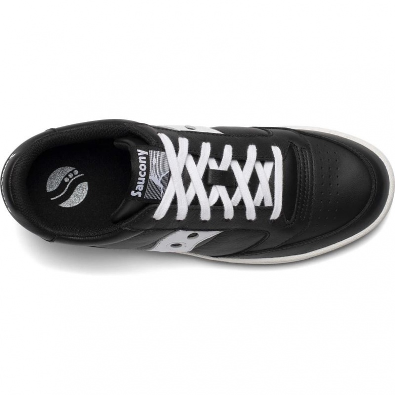 Saucony Jazz Court Women's Sneakers Black / White | IRELAND KIFA