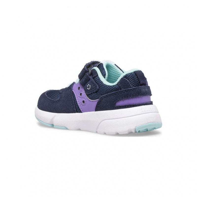 Saucony Jazz Lite 2.0 Little Kids'' Sneakers Navy / Purple | IRELAND KEVU