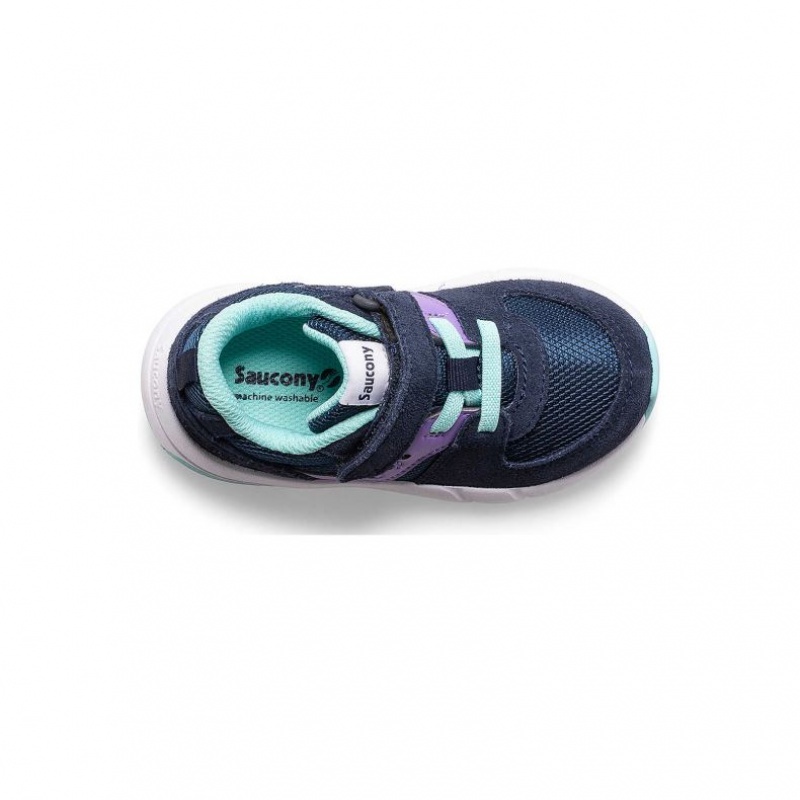 Saucony Jazz Lite 2.0 Little Kids'' Sneakers Navy / Purple | IRELAND KEVU