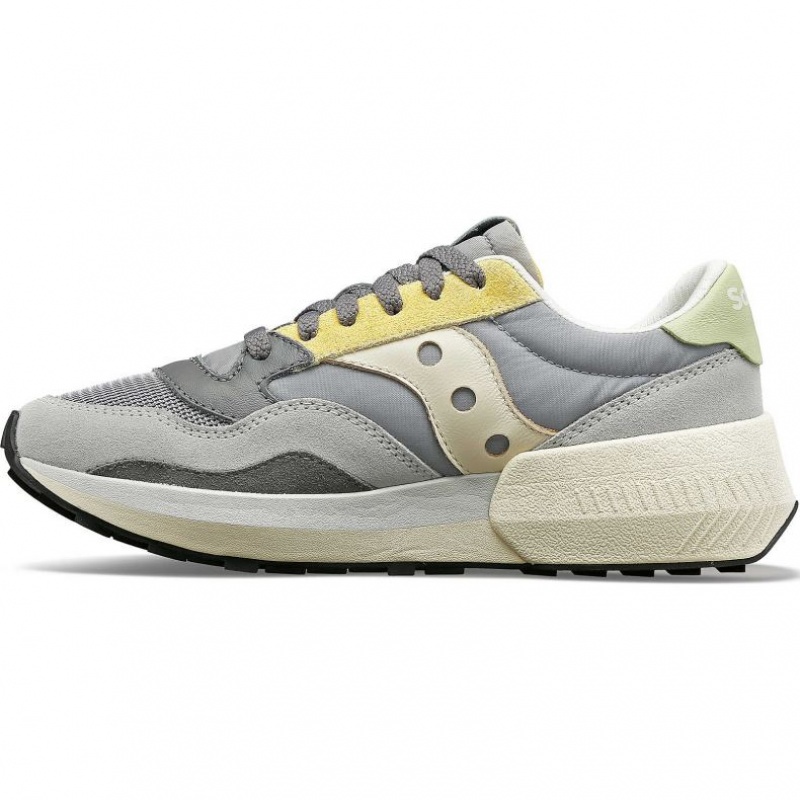 Saucony Jazz NXT Women's Sneakers Grey / Yellow | IRELAND WIBM