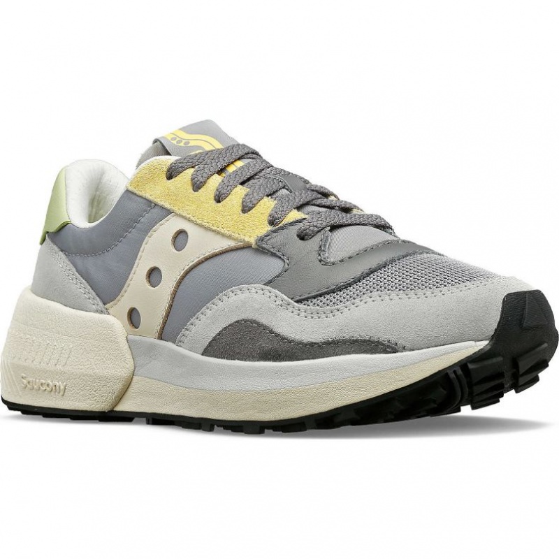 Saucony Jazz NXT Women's Sneakers Grey / Yellow | IRELAND WIBM