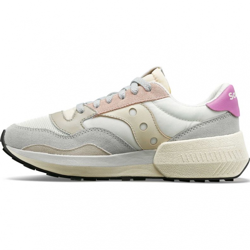 Saucony Jazz NXT Women's Sneakers White / Grey / Rose | IRELAND SECO