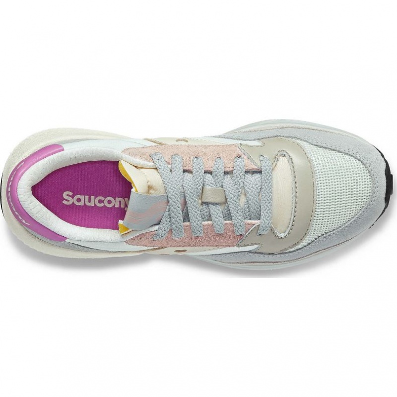 Saucony Jazz NXT Women's Sneakers White / Grey / Rose | IRELAND SECO