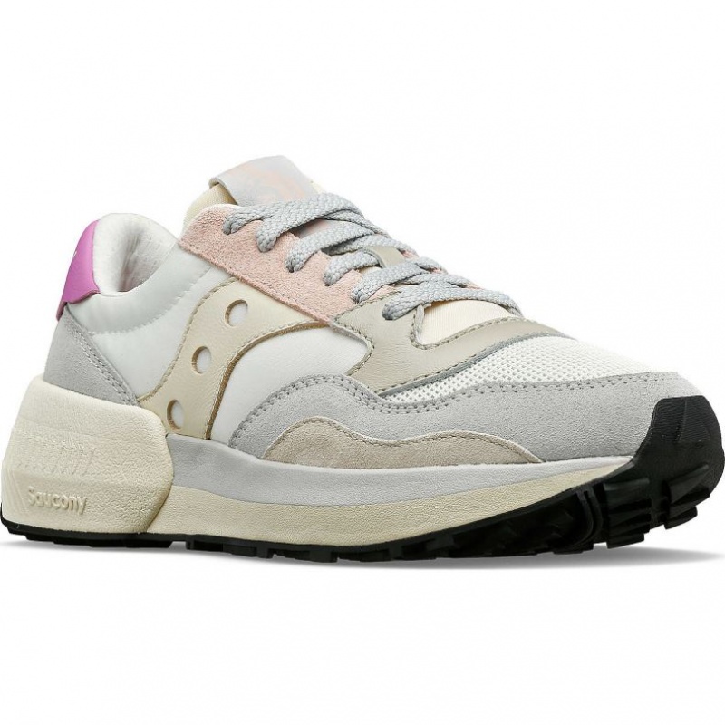 Saucony Jazz NXT Women's Sneakers White / Grey / Rose | IRELAND SECO