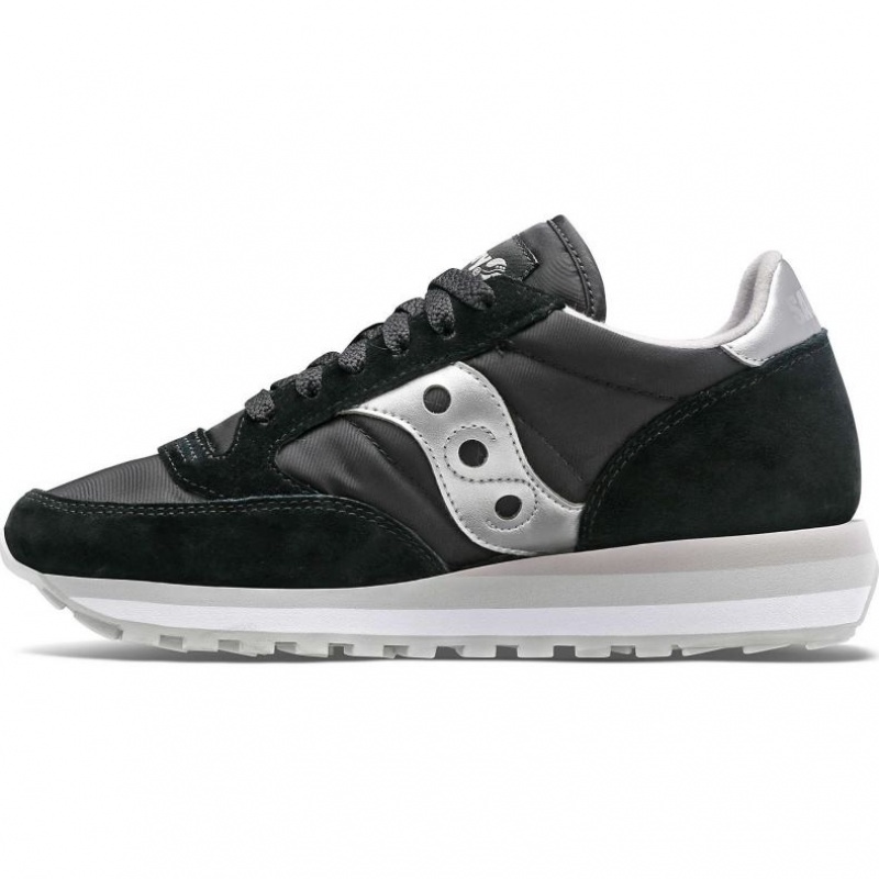 Saucony Jazz Triple Women's Sneakers Black / Silver | IRELAND BKFQ