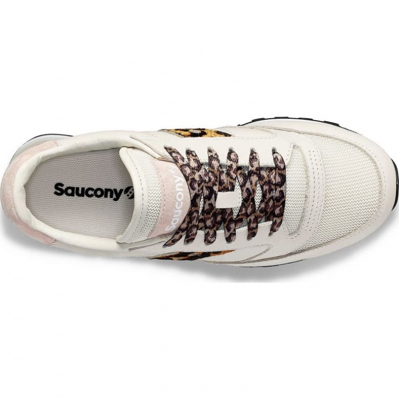 Saucony Jazz Triple Women's Sneakers White / Leopard | IRELAND DBQP