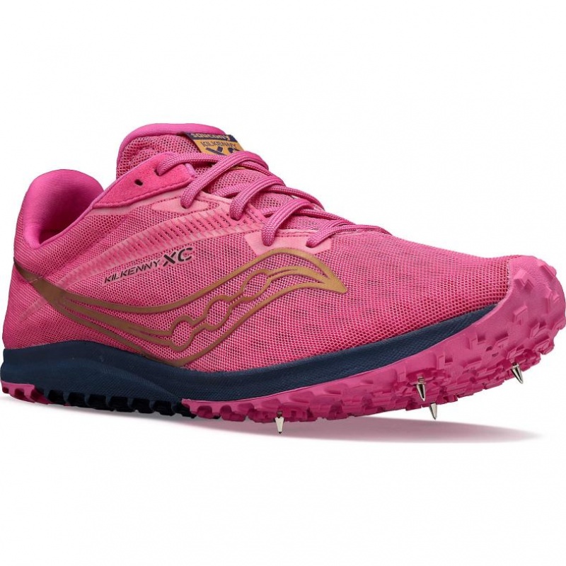 Saucony Kilkenny XC9 Men's Spikes Pink | IRELAND XNVK